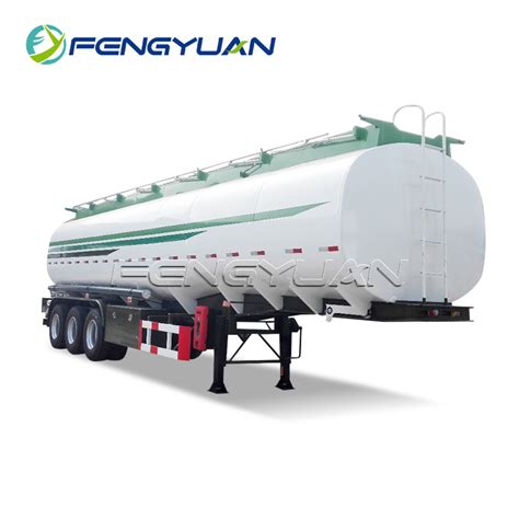 Fengyuan Brand 3 Axle Oil Fuel Chemical Tankers Trailer For Sale Fuel