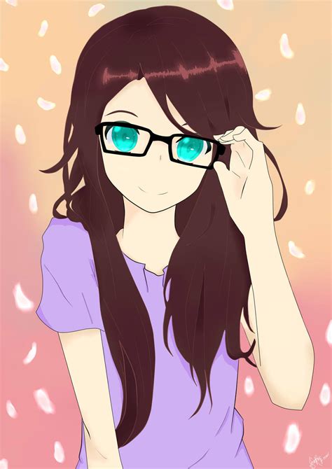 Anime Girl Wearing Glasses Maxipx