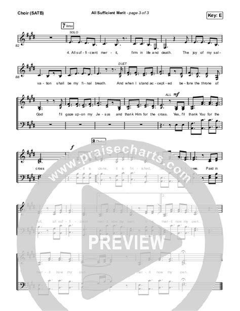 All Sufficient Merit Choir Sheet Music Pdf The Worship Initiative