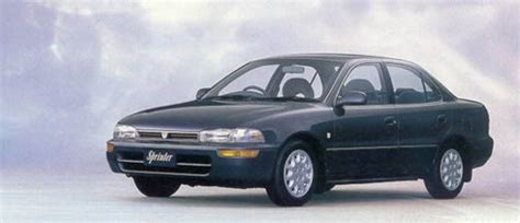 Toyota Sprinter Technical Specifications And Fuel Economy