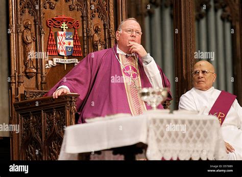 Newly Elected Cardinal Timothy Dolan Leads An Ash Wednesday Ceremony St