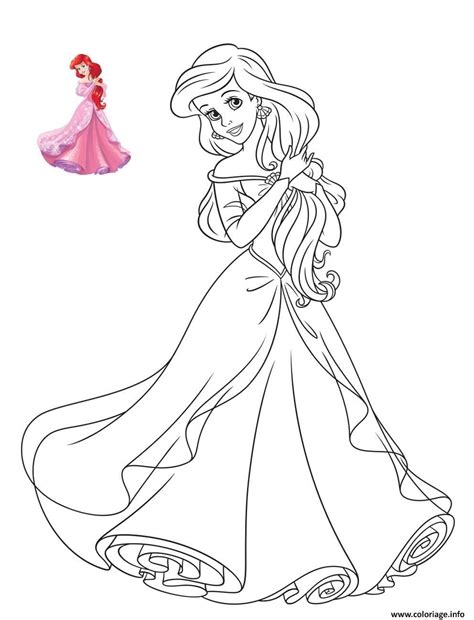 Coloriage Princesse Disney Ariel Imprimer Coloriage Princesse