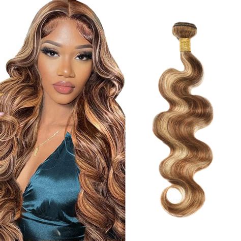 Amazon Ombre Bundles Highlight Human Hair Bundle 8A Brazilian