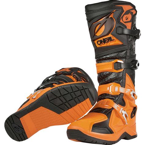 O Neal Rmx Pro Cross Enduro Motorcycle Boots Black Orange For Sale