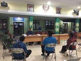 KODIM 0734 KOTA YOGYAKARTA BABINSA SOROSUTAN HADIRI RAPAT KOORDINASI