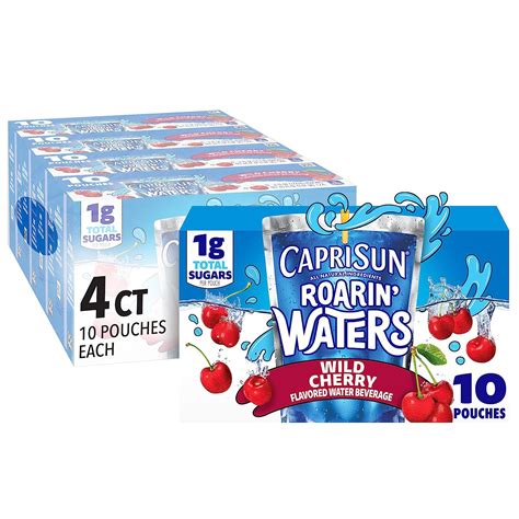 Capri Sun Roarin Waters Wild Cherry Waterfall Bebida De Jugo De Agua