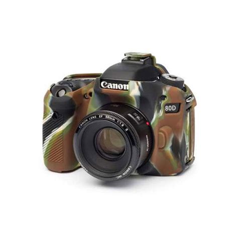 کاور سیلیکونی دوربین کانن Canon 80d استتار ⭐️ خرید قیمت دیدنگار