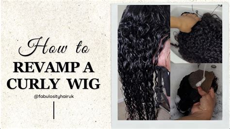 How To Revamp A Curly Wig Curly Wig Tutorial Youtube