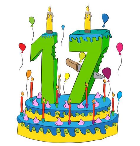 Happy 17th Birthday Illustrations Royalty Free Vector Graphics And Clip