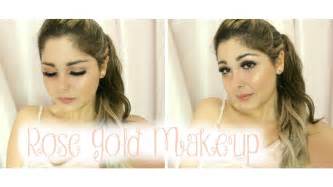 Rose Gold Makeup Tutorial Girly And Glam Youtube