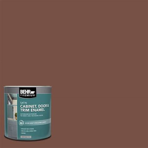 Behr Premium Qt S Toasted Pecan Satin Enamel Interior Exterior