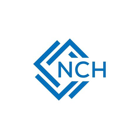 NCH letter logo design on white background. NCH creative circle letter logo concept. NCH letter ...