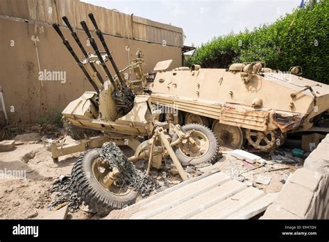 Old Military Vehicles On Display Outside Kuwait House Of National Works