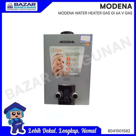 Jual Water Heater Pemanas Air Gas Lpg Modena Gi A A V Di Lapak