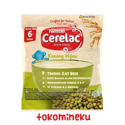 Jual Sachet Nestle Cerelac Bubur Sereal Kacang Hijau G Mpasi