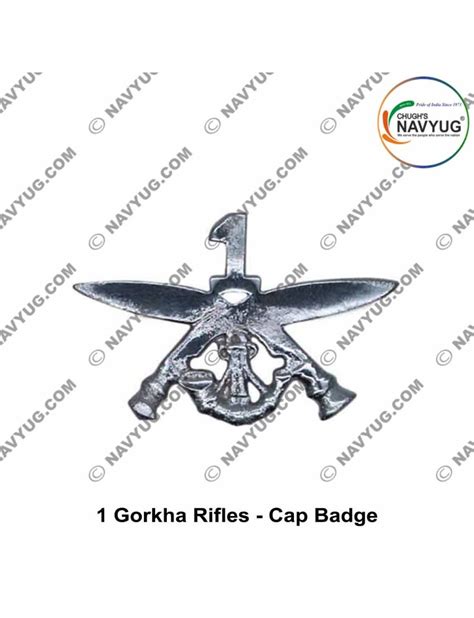 Army Military Gorkha Rifles Uniform Cap Badge Indian Army Infantry