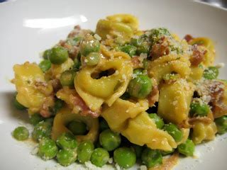 Tart Reform Tortellini With Peas And Prosciutto