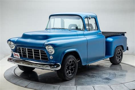 1955 Chevrolet 3100 Series V8 50l Automatic Pickup Truck Blue For Sale