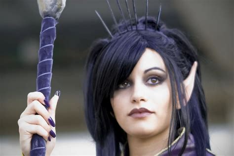 Dark Elf Sorceress Cosplay (from Warhammer online)