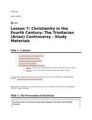 THEO 206 Quiz 3 Notes Docx THEO 206 QUIZ 3 NOTES Print Lesson 7