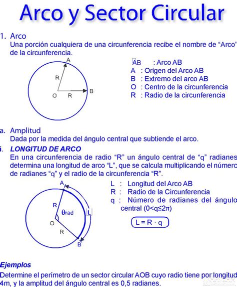 Longitud Del Arco De Una Circunferencia