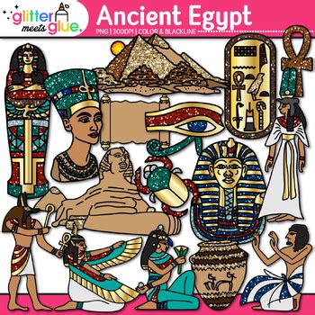 Ancient Egypt Clip Art: Nile River Civilization & Culture {Glitter ...