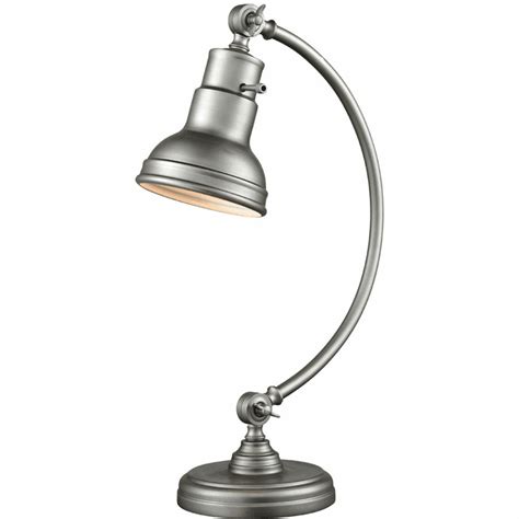 Z Lite TL119 BS Ramsay Retro Burnished Silver Table Lamp ZLT TL119 BS