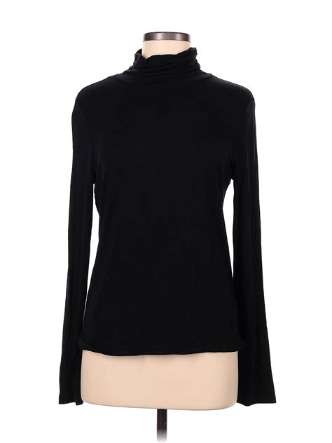 Lea And Nicole Black Long Sleeve Turtleneck Size M 57 Off Thredup