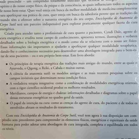 Livro Enciclop Dia De Anatomia Do Corpo Sutil Um Guia Definitivo