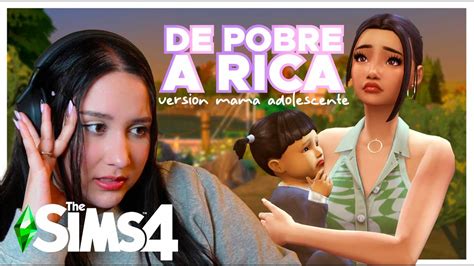 Con bebé y sin techo Los Sims 4 en español De pobre a rica