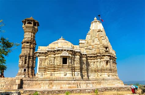 Digambara Jain Temple at Chittorgarh Fort. UNESCO World Heritage Site ...