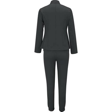 Tailleur Femme 2 Pièces Elegant Slim Fit Formel Bureau Travail Costumes