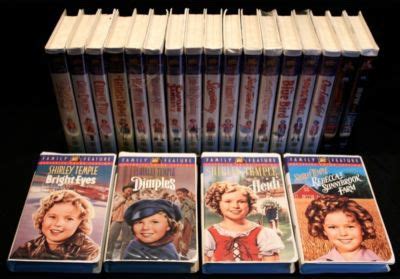 Lot Of Shirley Temple Vhs Tapes