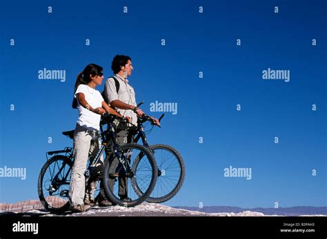 Chile Atacama Desert Mountain Biking Amidst The Wind Eroded Peaks And