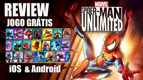 Review E Gameplay Spider Man Unlimited IOS Android PT BR