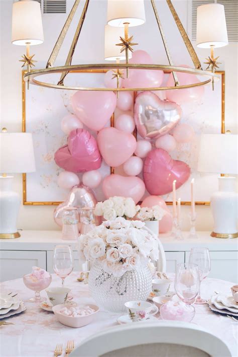 A Pink Valentine S Day Table Decor Ideas The Pink Dream