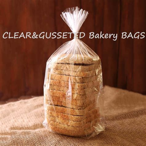 Bread Bags With Ties X X Pack Clear Reusable Bulk Bread