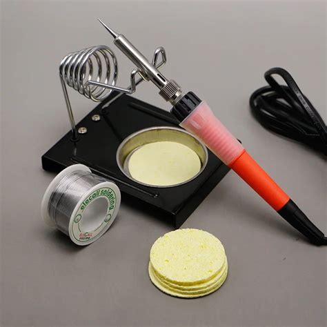 Welding Tool Set 50W Electric Soldering Iron 0 8mm 75G Lead Tin Melt