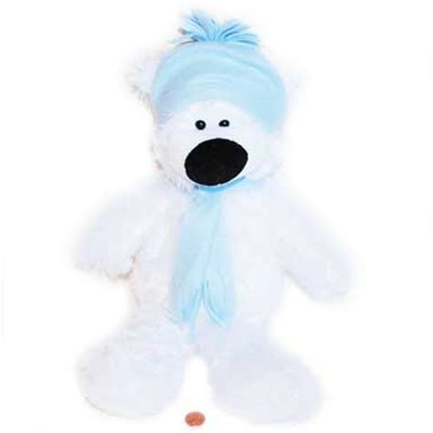 Large Stuffed Polar Bear -- Adorable Plush Polar Bear