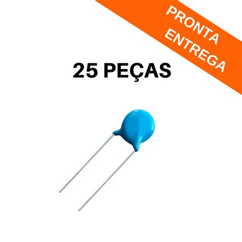 Kit 25 Peças Capacitor Cerâmico Disco 470pf 2000v 2kv Capacitores