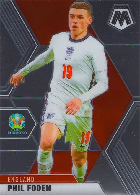 Phil Foden Silver Prices Panini Mosaic Uefa Euro