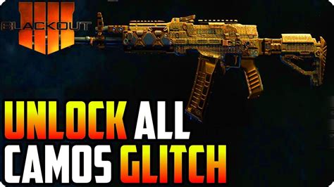 BO4 Glitches How To Unlock All Camos Glitch On Blackout Black Ops 4