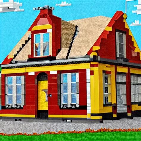 Lego House Highly Detailed Digital Painting Stable Diffusion Openart