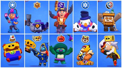 All 79 Limited Skins Animation In Brawl Stars Ts Events Brawl Pass And Power League Youtube