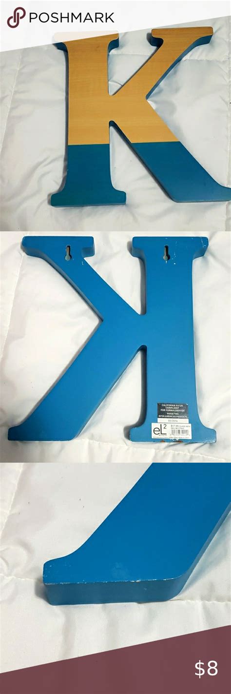 Letter K wall decor