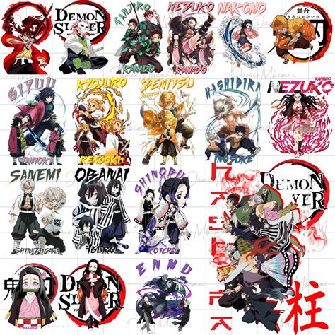 Designs Demon Slayer Png Bundle Kimetsu No Yaiba Png Anime Png