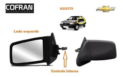 Retrovisor Externo Kadett Ipanema Controle Lado Esquerdo