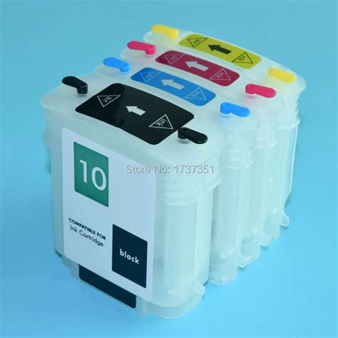 Buy 4 Color Refill Ink Cartridge For Hp 10 11 For Hp Designjet 100 110 70