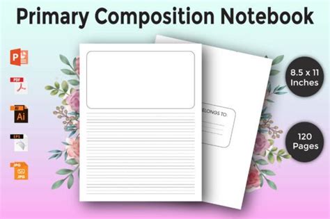 Primary Composition Notebook For Kdp Graphic By Dasdesign · Creative