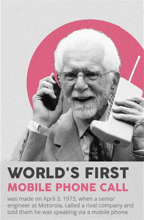 Lets Stay Indoor India On Twitter Worlds First Mobile Phone Call Was Made On April 3 1973